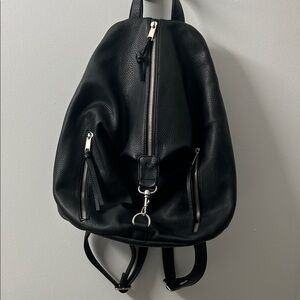 Aeropostale Black Backpack with Silver Hardware